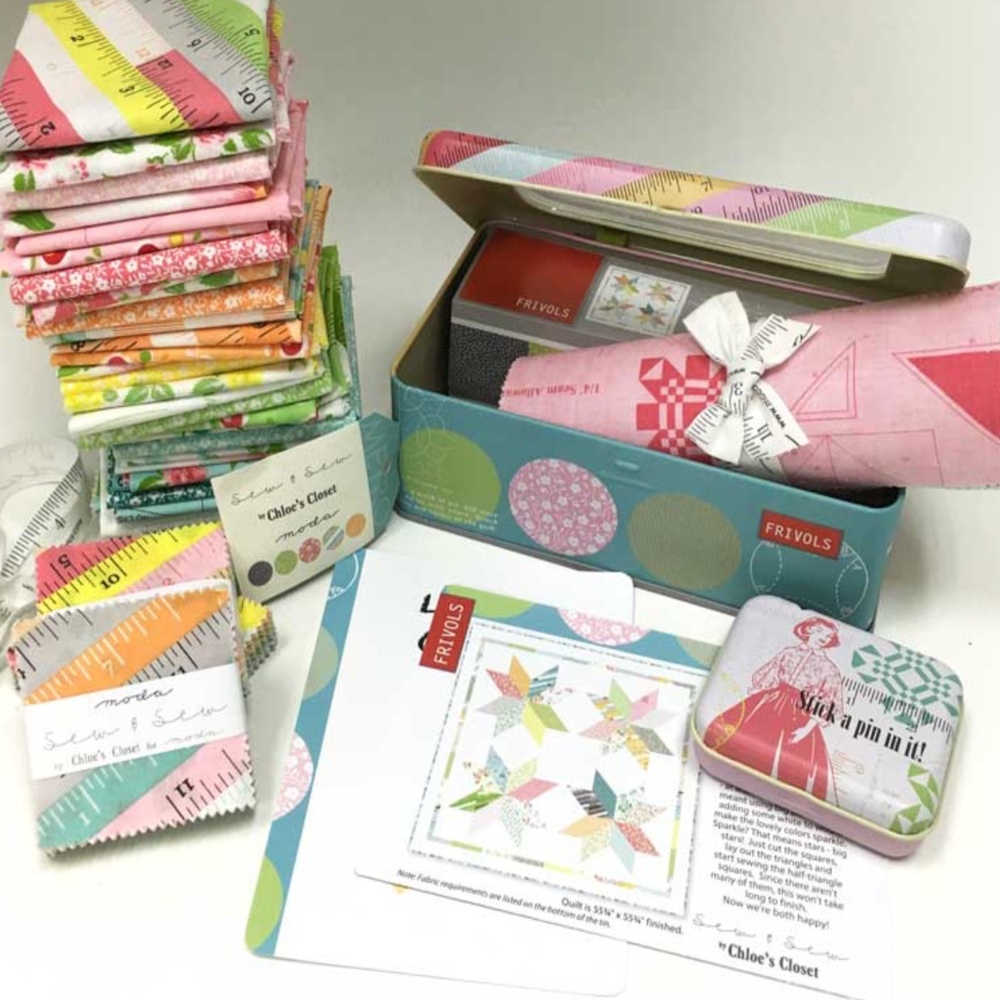 Moda Frivols #11 Quilt Kit Featuring Sew and Sew